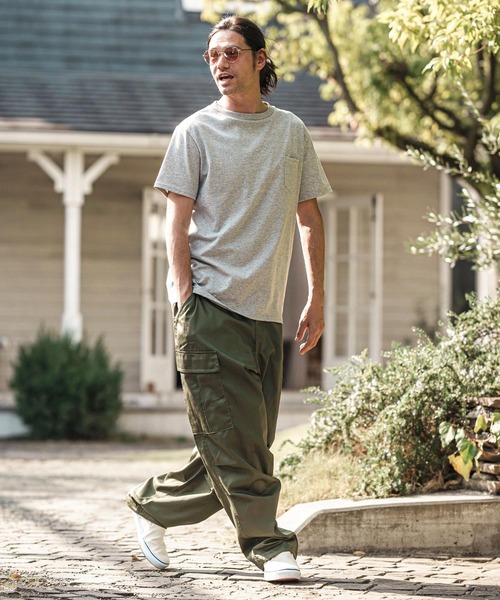 CAMBIO（カンビオ）の「mp13624- TCツイル裾ゴムストッパーカーゴパンツ（カーゴパンツ・メンズ・ブラック/オフホワイト/カーキ・M/L/XL）」の21枚目の写真