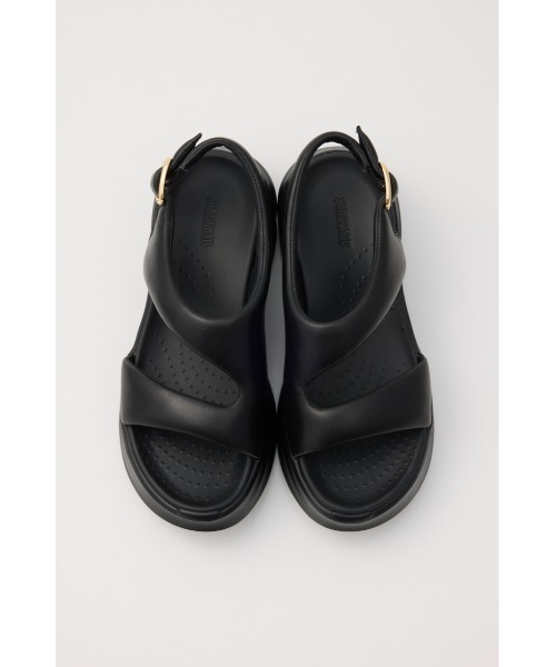 STACCATO（スタッカート）の「ﾗｳﾝﾄﾞｼｪｲﾌﾟｽﾘﾝｸﾞｻﾝﾀﾞﾙ（サンダル・レディース・ホワイト/ブラック・22.5cm/23.0cm/23.5cm/24.0cm/24.5cm）」の4枚目の写真