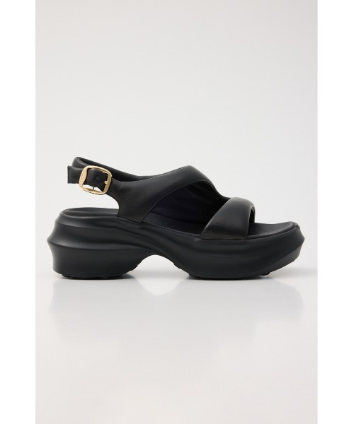 STACCATO（スタッカート）の「ﾗｳﾝﾄﾞｼｪｲﾌﾟｽﾘﾝｸﾞｻﾝﾀﾞﾙ（サンダル・レディース・ホワイト/ブラック・22.5cm/23.0cm/23.5cm/24.0cm/24.5cm）」の5枚目の写真