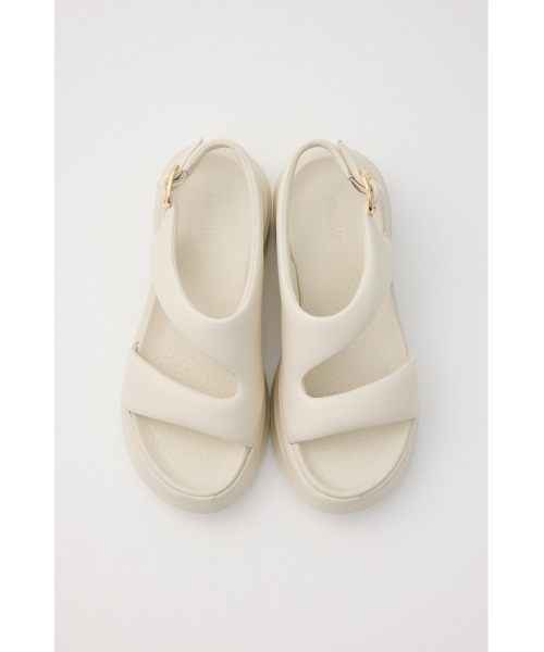 STACCATO（スタッカート）の「ﾗｳﾝﾄﾞｼｪｲﾌﾟｽﾘﾝｸﾞｻﾝﾀﾞﾙ（サンダル・レディース・ホワイト/ブラック・22.5cm/23.0cm/23.5cm/24.0cm/24.5cm）」の13枚目の写真