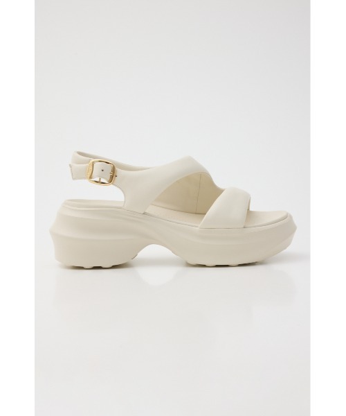 STACCATO（スタッカート）の「ﾗｳﾝﾄﾞｼｪｲﾌﾟｽﾘﾝｸﾞｻﾝﾀﾞﾙ（サンダル・レディース・ホワイト/ブラック・22.5cm/23.0cm/23.5cm/24.0cm/24.5cm）」の14枚目の写真