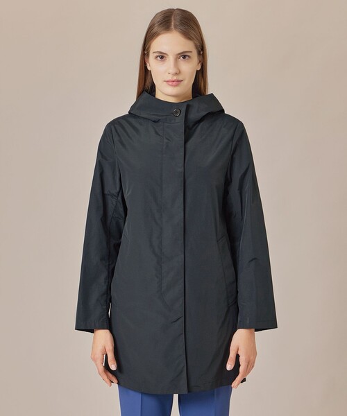 MACKINTOSH LONDON（マッキントッシュ ロンドン）の「【WEB・一部店舗限定】【CHRYSTON/クリストン】コットンナイロンダンプフーデットコート（トレンチコート・レディース・ベージュ/ブラック・38/40）」の12枚目の写真