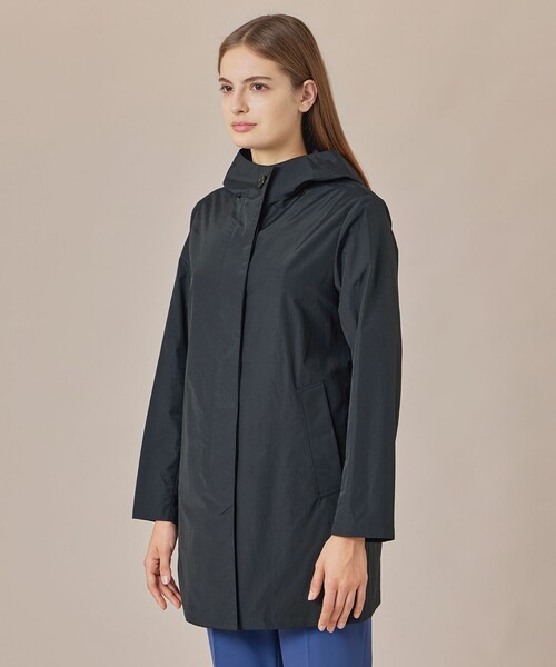 MACKINTOSH LONDON（マッキントッシュ ロンドン）の「【WEB・一部店舗限定】【CHRYSTON/クリストン】コットンナイロンダンプフーデットコート（トレンチコート・レディース・ベージュ/ブラック・38/40）」の13枚目の写真