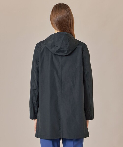 MACKINTOSH LONDON（マッキントッシュ ロンドン）の「【WEB・一部店舗限定】【CHRYSTON/クリストン】コットンナイロンダンプフーデットコート（トレンチコート・レディース・ベージュ/ブラック・38/40）」の4枚目の写真