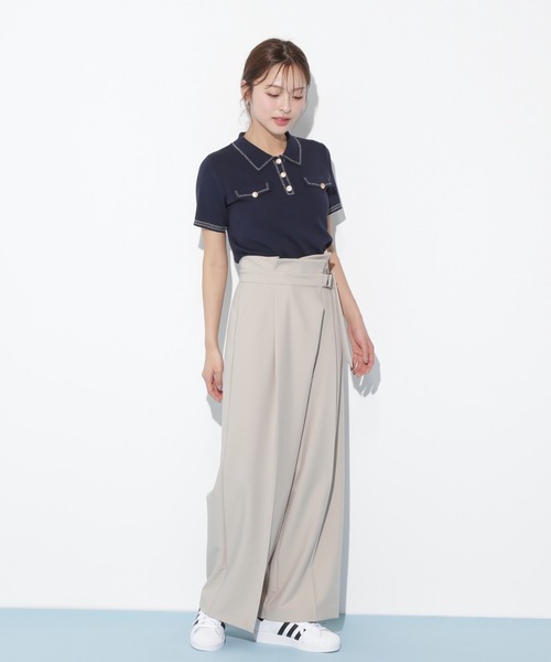 ◇ステッチポロニット（ニット/セーター）｜JILL by JILL STUART