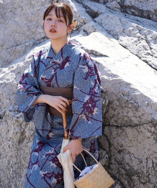 utatane(ウタタネ)の「選べる浴衣3点セット utataneオリジナル 国内染色 小袋帯(浴衣・レディース・ホワイト系1/グリーン系1/グリーン系3/ベージュ系1/ブルー系2/ネイビー系1/グリーン系2/グレー系1/ブルー系3/ブルー系1/ベージュ系2・FREE)」の9枚目の写真