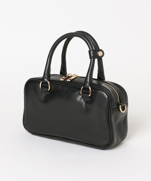 Elura（エルーラ）の「ソフトレザーミニボストン/327314（ハンドバッグ・レディース・ブラウン系その他2/ブラック・ONE SIZE）」の9枚目の写真