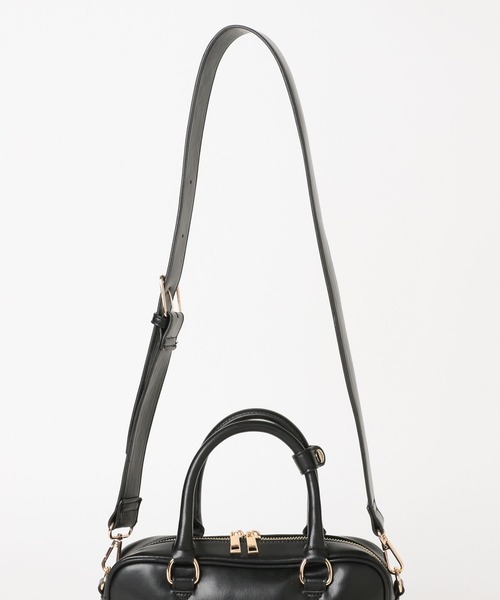 Elura（エルーラ）の「ソフトレザーミニボストン/327314（ハンドバッグ・レディース・ブラウン系その他2/ブラック・ONE SIZE）」の14枚目の写真