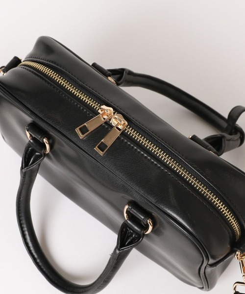 Elura（エルーラ）の「ソフトレザーミニボストン/327314（ハンドバッグ・レディース・ブラウン系その他2/ブラック・ONE SIZE）」の17枚目の写真