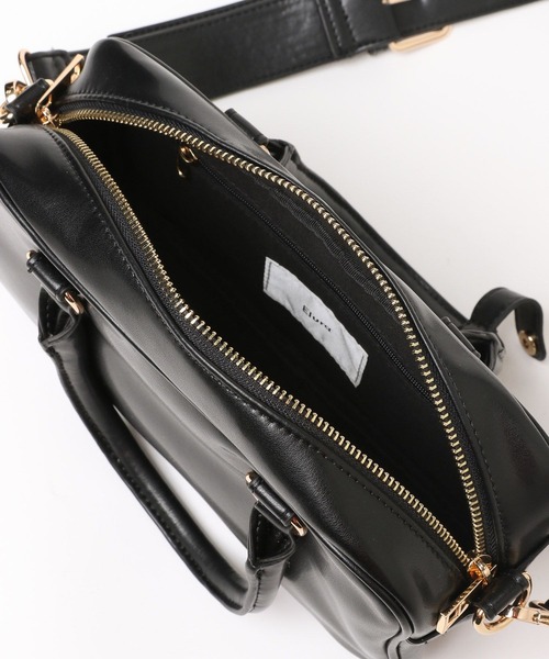 Elura（エルーラ）の「ソフトレザーミニボストン/327314（ハンドバッグ・レディース・ブラウン系その他2/ブラック・ONE SIZE）」の22枚目の写真