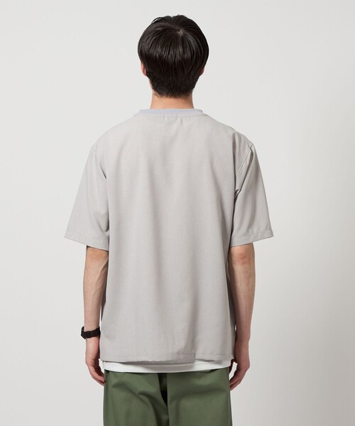 【OPEN THE DOOR】★送料・関税込★リダンレイヤードTシャツ notch.（ファッション） tシャツ ロゴT＆チュールTシャツ