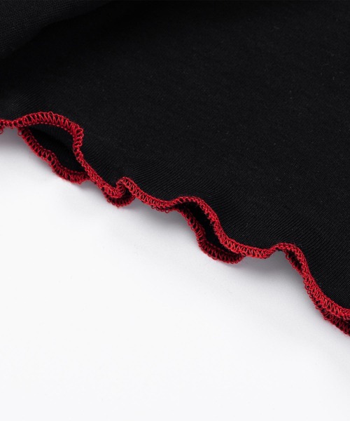 HOOK(フック)の「【HOOK】for girls チェリーボウトップス (SS)(Tシャツ/カットソー・レディース・ブラック/ホワイト・SMALL/MEDIUM)」の9枚目の写真