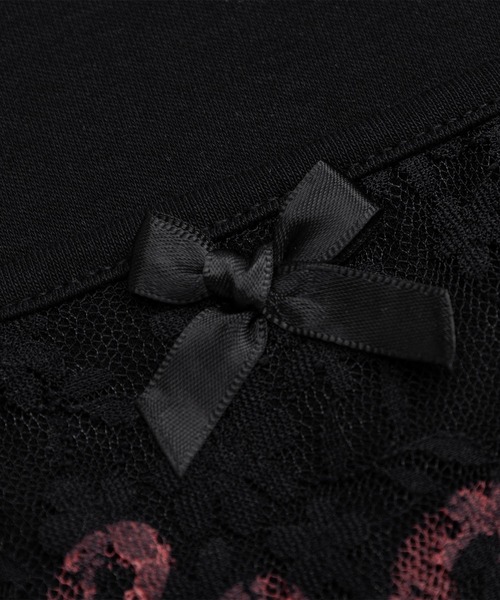 HOOK(フック)の「【HOOK】for girls チェリーボウトップス (SS)(Tシャツ/カットソー・レディース・ブラック/ホワイト・SMALL/MEDIUM)」の12枚目の写真