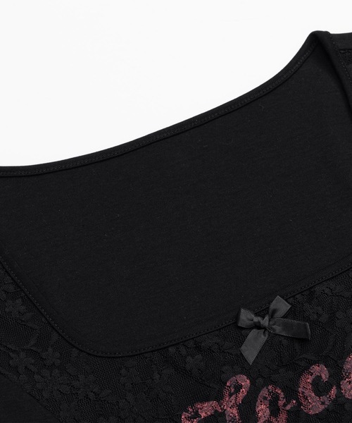 HOOK(フック)の「【HOOK】for girls チェリーボウトップス (SS)(Tシャツ/カットソー・レディース・ブラック/ホワイト・SMALL/MEDIUM)」の11枚目の写真