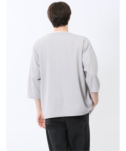 m.f.editorial(エムエフエディトリアル)の「アンサンブル 2枚 セット メンズ 7分袖 カーディガン & 半袖 Tシャツ カウラ/Kaule(アンサンブル・メンズ・グレー系その他2/ブルー/ライトグレー・LARGE/X-LARGE/MEDIUM)」の12枚目の写真