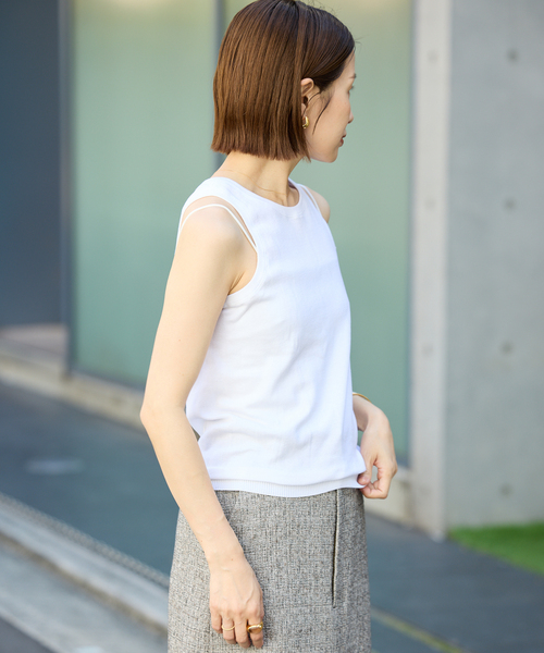 Mer-Cotton セーターマシーン アメスリトップス