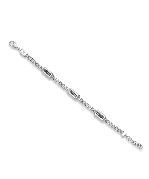 POLICE（ポリス）の「【POLICE】 ポリス JETメンズ ブレスレット（ブレスレット・メンズ・ブラック/シルバー・FREE）」の4枚目の写真