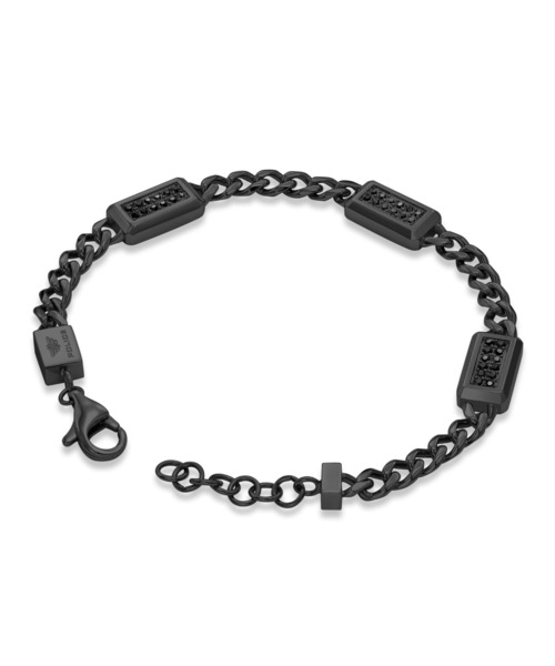 POLICE（ポリス）の「【POLICE】 ポリス JETメンズ ブレスレット（ブレスレット・メンズ・ブラック/シルバー・FREE）」の5枚目の写真