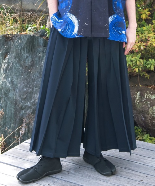 カヤ（カヤ）の「【カヤ】夜趣 袴ならいメンズパンツ（その他パンツ・メンズ・ベージュ/スミクロ/ネイビー・FREE）」の3枚目の写真