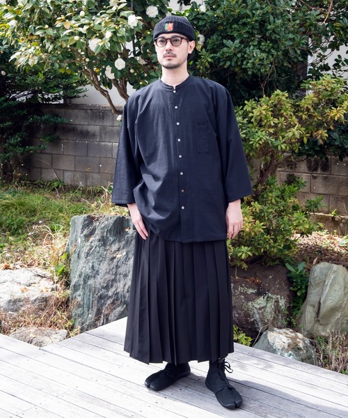 カヤ（カヤ）の「【カヤ】夜趣 袴ならいメンズパンツ（その他パンツ・メンズ・ベージュ/スミクロ/ネイビー・FREE）」の7枚目の写真