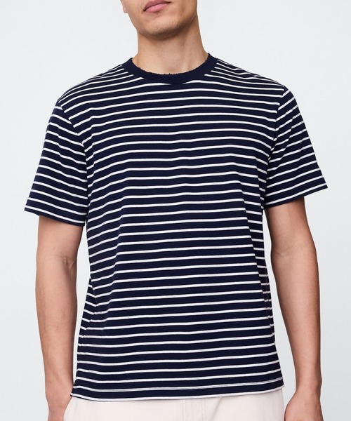 Tシャツ・カットソー No.0952 C stripe loose T セール】Tanc TOKYO LOOSE SHORTSLEEVE TEE TC25A-054：Tシャツ