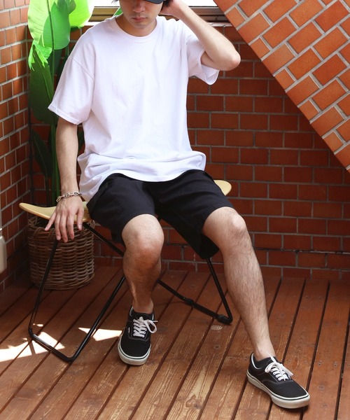 HANES(ヘインズ)の「Hanes チノカーゴショートパンツ(チノパンツ・メンズ・ブラック/カーキ/ベージュ/ネイビー・X-LARGE/MEDIUM/LARGE)」の7枚目の写真