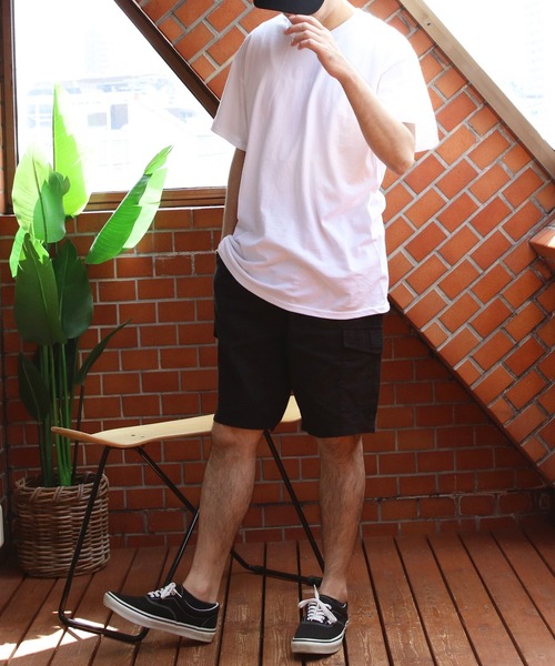 HANES(ヘインズ)の「Hanes チノカーゴショートパンツ(チノパンツ・メンズ・ブラック/カーキ/ベージュ/ネイビー・X-LARGE/MEDIUM/LARGE)」の12枚目の写真