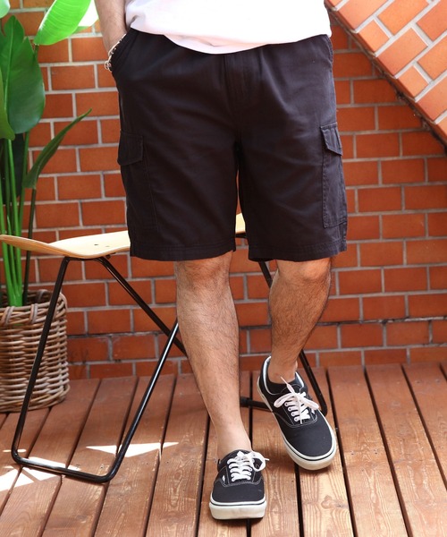 HANES(ヘインズ)の「Hanes チノカーゴショートパンツ(チノパンツ・メンズ・ブラック/カーキ/ベージュ/ネイビー・X-LARGE/MEDIUM/LARGE)」の6枚目の写真