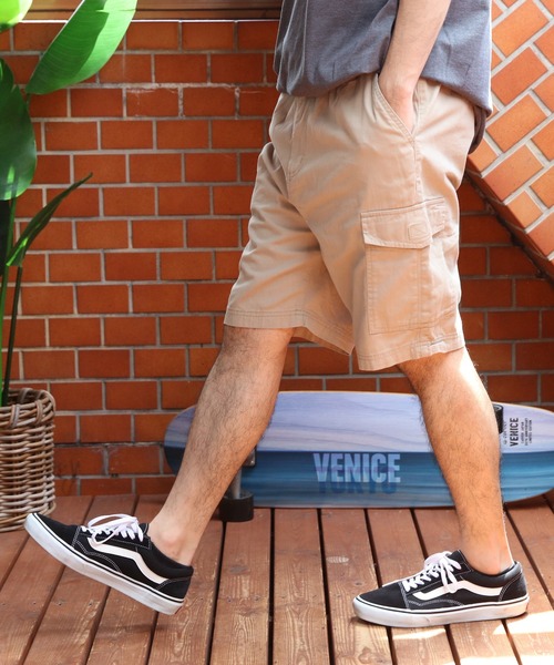 HANES(ヘインズ)の「Hanes チノカーゴショートパンツ(チノパンツ・メンズ・ブラック/カーキ/ベージュ/ネイビー・X-LARGE/MEDIUM/LARGE)」の15枚目の写真