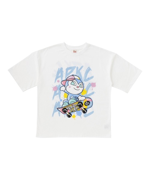 公式の店舗 ばいきんまんコキンちゃんストリートTシャツ大人（Tシャツ トップス