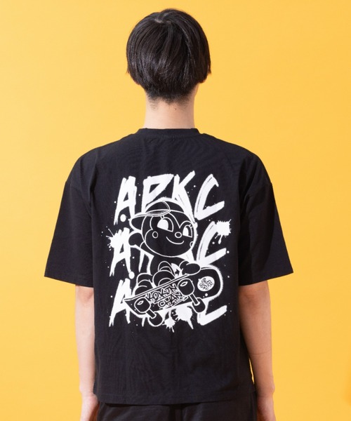 ANPANMAN KIDS COLLECTION(アンパンマンキッズコレクション)の「ばいきんまんコキンちゃんストリートTシャツ大人(Tシャツ/カットソー・レディース・オフホワイト/ブラック・LL/L/M/S)」の6枚目の写真