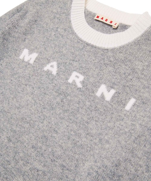 MARNI（マルニ）の「MARNI(マルニ)Kids & Junior ブランドロゴニット（ニット/セーター・キッズ・ライトグレー/ブラック・10Y/4Y/8Y/14Y/12Y）」の8枚目の写真