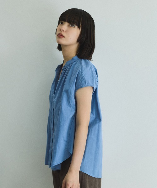 VICKY（ビッキー）の「ローンギャザータックブラウス≪洗濯機で洗える≫（シャツ/ブラウス・レディース・ブルー/ホワイト/レッド・M）」の10枚目の写真