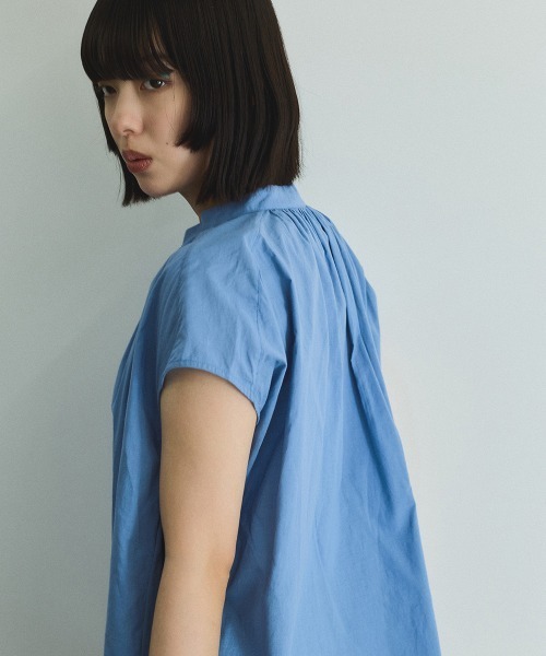 VICKY（ビッキー）の「ローンギャザータックブラウス≪洗濯機で洗える≫（シャツ/ブラウス・レディース・ブルー/ホワイト/レッド・M）」の13枚目の写真