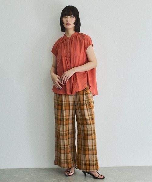 ビッキー VICKY ローンギャザータックブラウス≪洗濯機で洗える≫ （ブルー） ローンギャザータックブラウス≪洗濯機で洗える≫ | VICKY