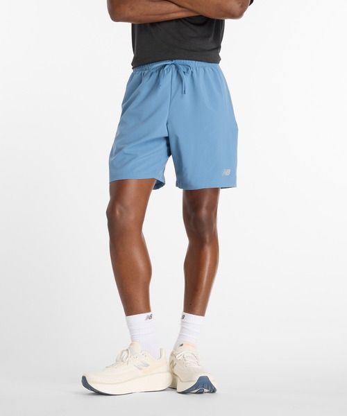 NEW BALANCE(ニューバランス)の「Sport Essentials ショーツ7インチ(インナー無し)(その他パンツ・メンズ・グリーン/ライトブルー・X-LARGE/LARGE/MEDIUM/SMALL)」の1枚目の写真