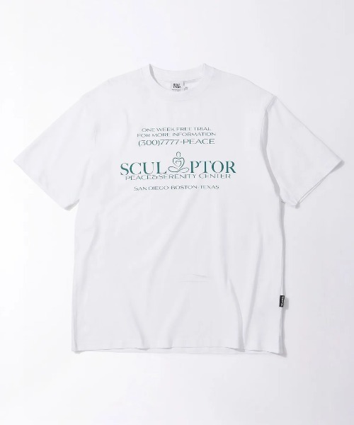 Tシャツ・カットソー SCULPTOR Peace Center Tee Black セール】Peace Center Tee（Tシャツ/カットソー）｜SCULPTOR
