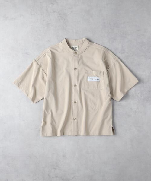 Right-on(ライトオン)の「【Refurbish】バンドカラー半袖シャツ(シャツ/ブラウス・キッズ・ブラック/ベージュ・130/140/150/160)」の16枚目の写真