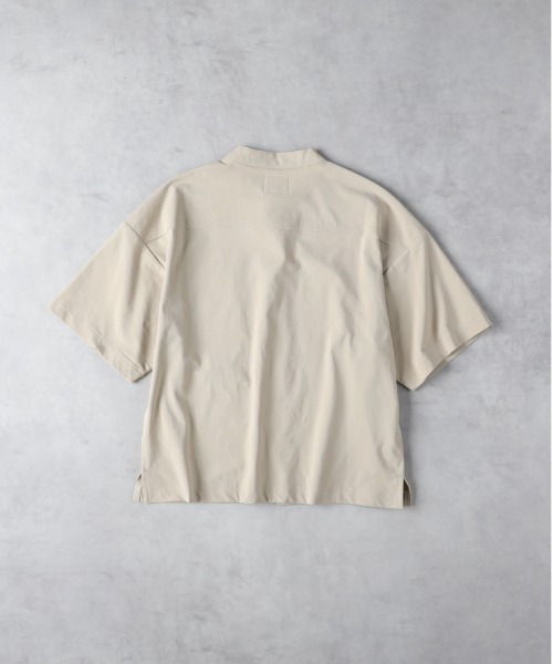 Right-on（ライトオン）の「【Refurbish】バンドカラー半袖シャツ（シャツ/ブラウス・キッズ・ブラック/ベージュ・130/140/150/160）」の5枚目の写真