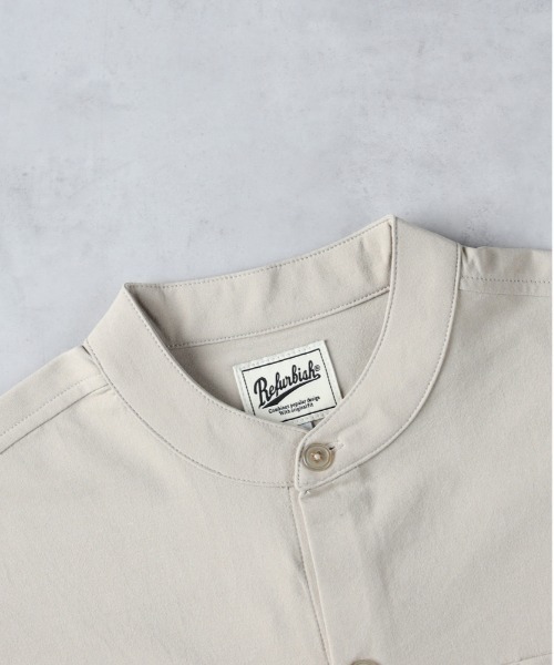 Right-on（ライトオン）の「【Refurbish】バンドカラー半袖シャツ（シャツ/ブラウス・キッズ・ブラック/ベージュ・130/140/150/160）」の7枚目の写真