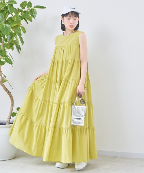 KATHARINE ROSS(キャサリンロス)の「【KATHARINE ROSS】コットンボイルティアードワンピース(ワンピース・レディース・ブラック/イエロー・MEDIUM)」の13枚目の写真