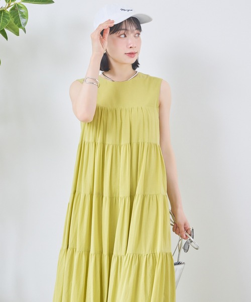KATHARINE ROSS(キャサリンロス)の「【KATHARINE ROSS】コットンボイルティアードワンピース(ワンピース・レディース・ブラック/イエロー・MEDIUM)」の18枚目の写真