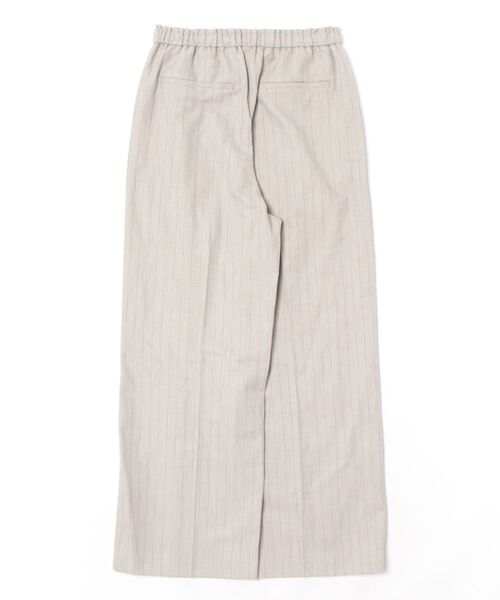 Jines（ジネス）の「リネン混ストライプリラックスパンツ（その他パンツ・レディース・ベージュ/ブラウン・38）」の20枚目の写真