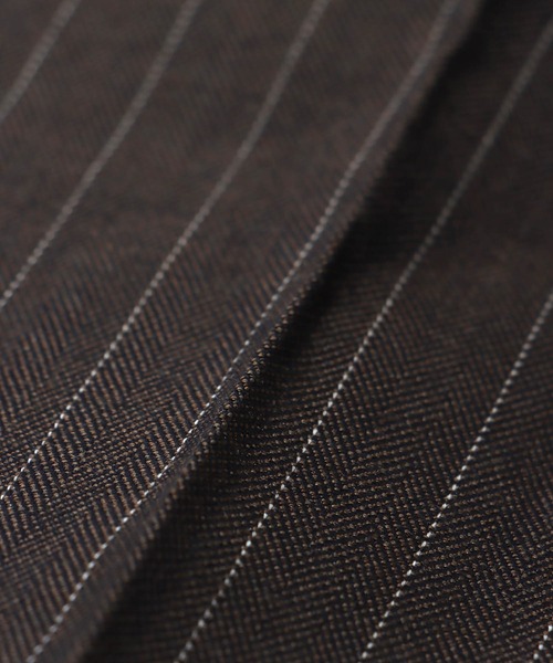 Jines（ジネス）の「リネン混ストライプリラックスパンツ（その他パンツ・レディース・ベージュ/ブラウン・38）」の17枚目の写真