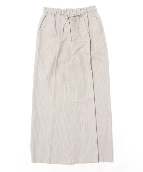 Jines（ジネス）の「リネン混ストライプリラックスパンツ（その他パンツ・レディース・ベージュ/ブラウン・38）」の19枚目の写真