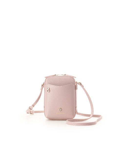 & chouette（アンドシュエット）の「≪推し事バッグ≫クリアポケット付きビジューショルダーバッグ（ショルダーバッグ・レディース・ピンク/ダルブルー系/ラベンダー/ブラック/オフホワイト・FREE）」の5枚目の写真