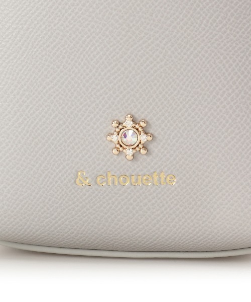 & chouette（アンドシュエット）の「≪推し事バッグ≫クリアポケット付きビジューショルダーバッグ（ショルダーバッグ・レディース・ピンク/ダルブルー系/ラベンダー/ブラック/オフホワイト・FREE）」の20枚目の写真