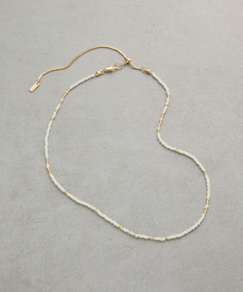 COLONY 2139（コロニートゥーワンスリーナイン）の「カラービーズネックレス（ネックレス・レディース・ブラック/ホワイト/ブラウン・FREE）」の14枚目の写真