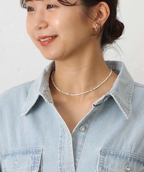 COLONY 2139（コロニートゥーワンスリーナイン）の「カラービーズネックレス（ネックレス・レディース・ブラック/ホワイト/ブラウン・FREE）」の16枚目の写真