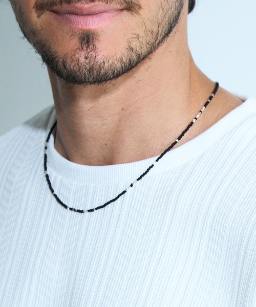 COLONY 2139（コロニートゥーワンスリーナイン）の「カラービーズネックレス（ネックレス・レディース・ブラック/ホワイト/ブラウン・FREE）」の13枚目の写真